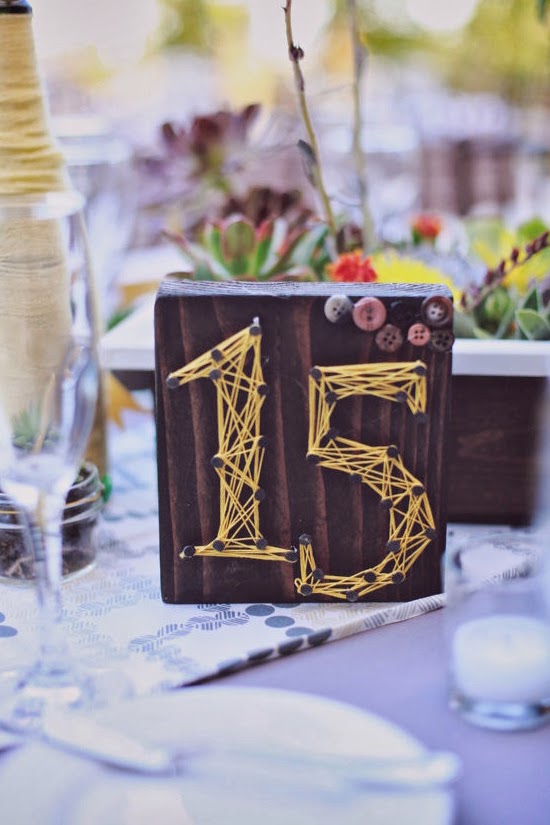 oh!myWedding: Centros de madera para las mesas