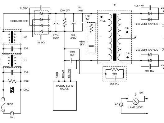 Membuat SMPS Gacun Lengkap Dengan Perhitungan