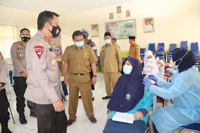 Selama PPKM Darurat Polda Banten Sudah Memvaksin 27.430 Orang