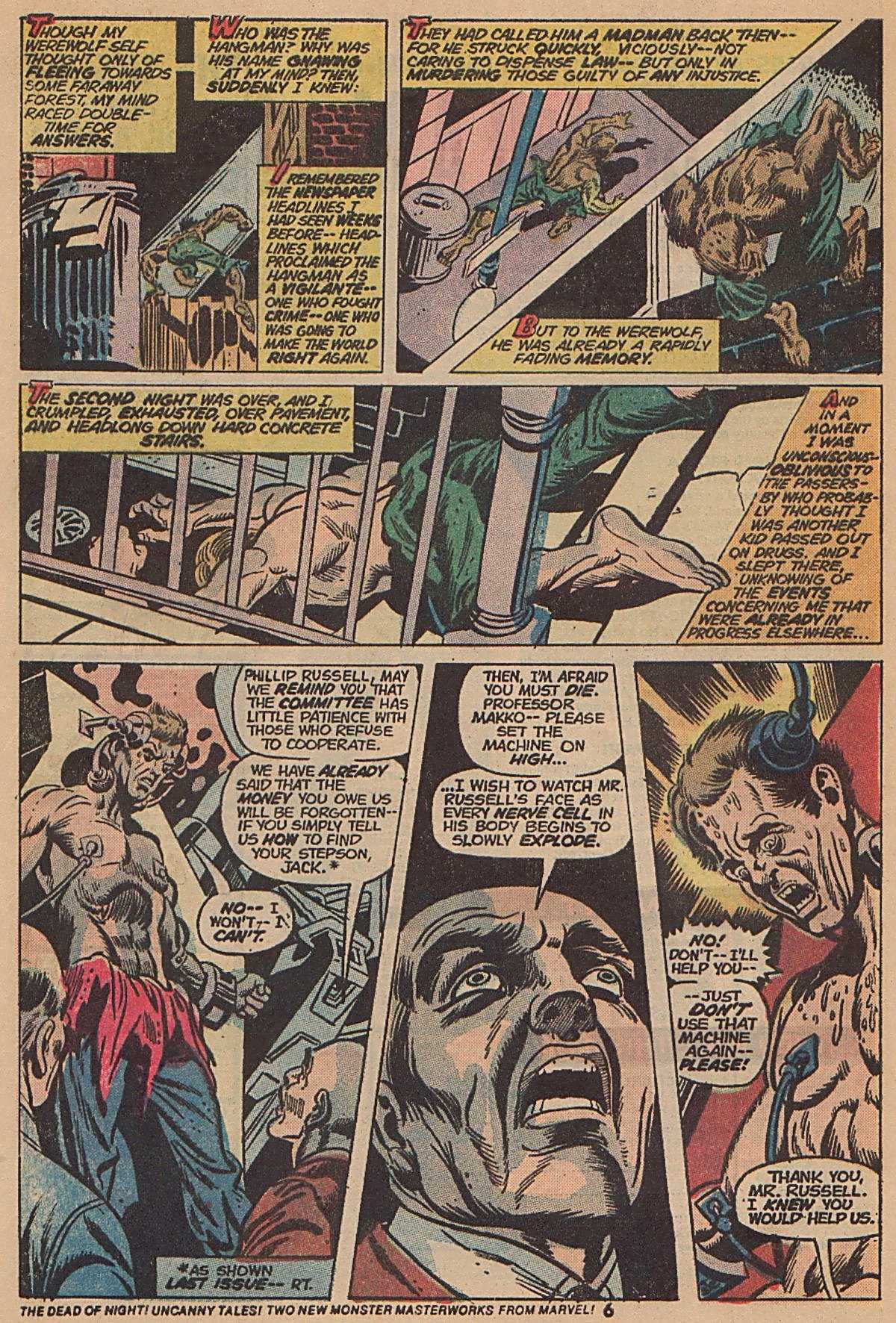 Read online Werewolf by Night (1972) comic -  Issue #12 - 5