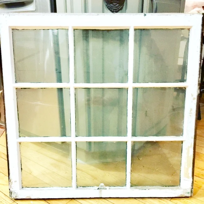Vintage windows can be made into beautiful projects. 