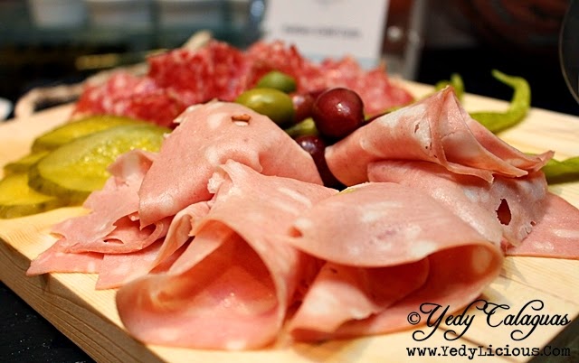 Mortadelle and Cold Cuts on the Oakroom Buffet Spread