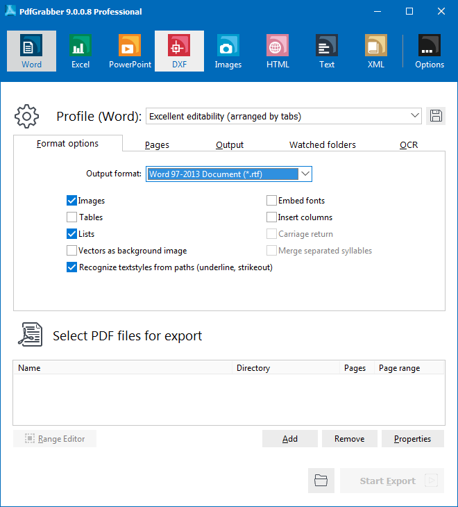 مراجعة البرنامج الرائد في في تحويل مستندات Pdf بجميع تنسيقات Pixelplanet Pdfgrabber 9 0 0 10
