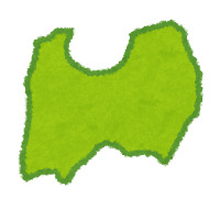 富山県の地図のイラスト（都道府県）