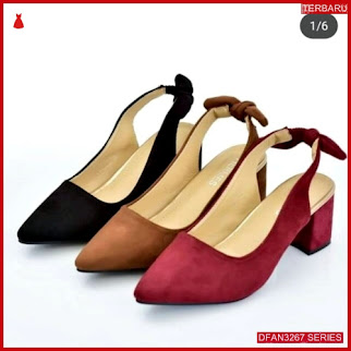 DFAN3267S26 Sepatu Dw 09 Hak Wanita Tahu Ikat BMGShop