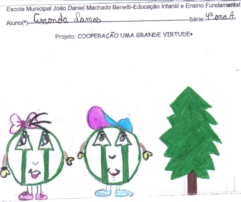 Cooperação,Uma Grande Virtude : desenho