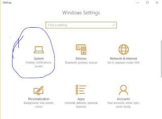 get to system settings windows 10