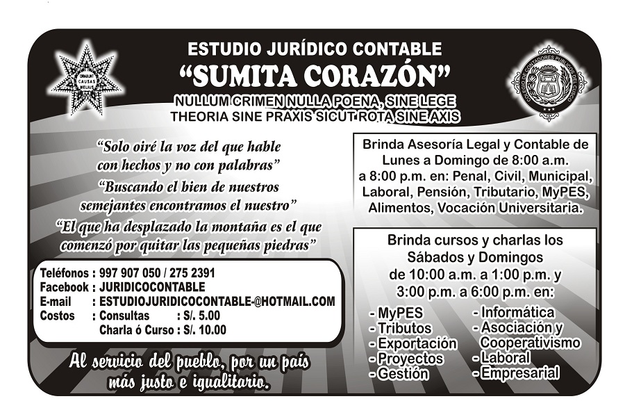 ESTUDIO JURIDICO CONTABLE "Sumita Corazon"