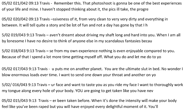 Travis Alexander And Jodi Arias Text Messages