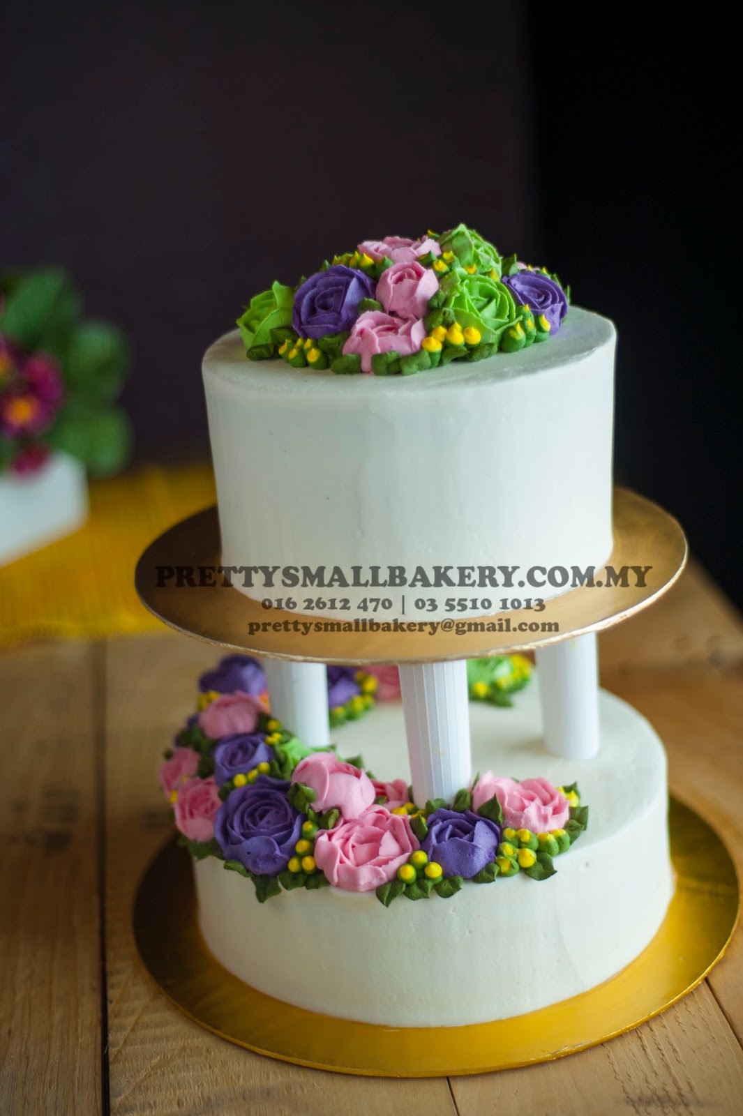 Kek Kahwin Dua Tingkat Prettysmallbakery