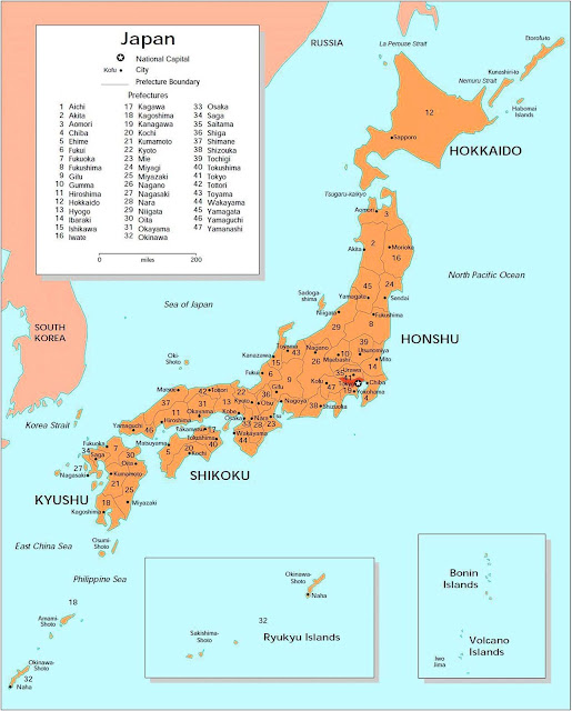 Map of Japan Cities