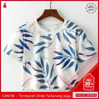 FNC107L38 Leaf Crop Tee Spandek Wanita BMGShop To Serba 40 Ribuan