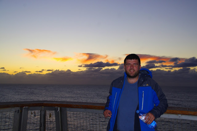 Dan with the Sun rise behind