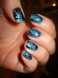 blue nail designs simple 1