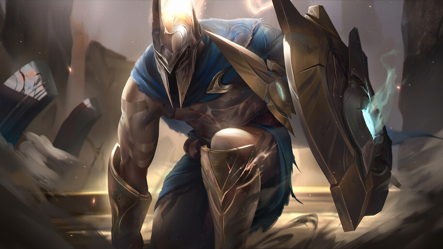 Pantheon, LoL, Art, 4K, #3.2303 Wallpaper PC Desktop