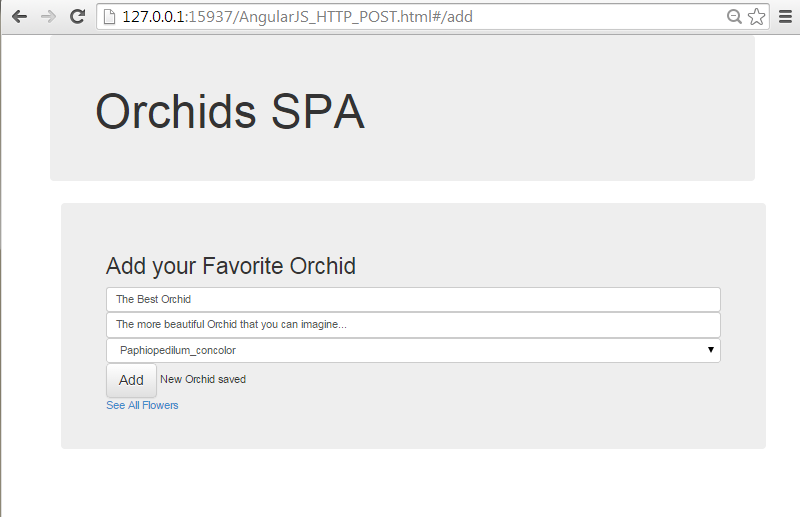 Create an AngularJS SPA with all CRUD functionality connected to an OData RESTful Web API service   14     