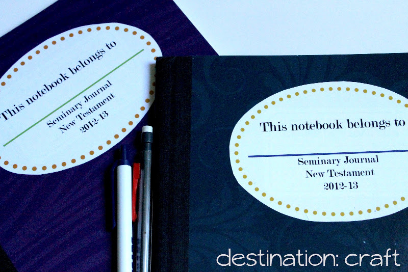 Destination: Craft: Seminary Journal Printable