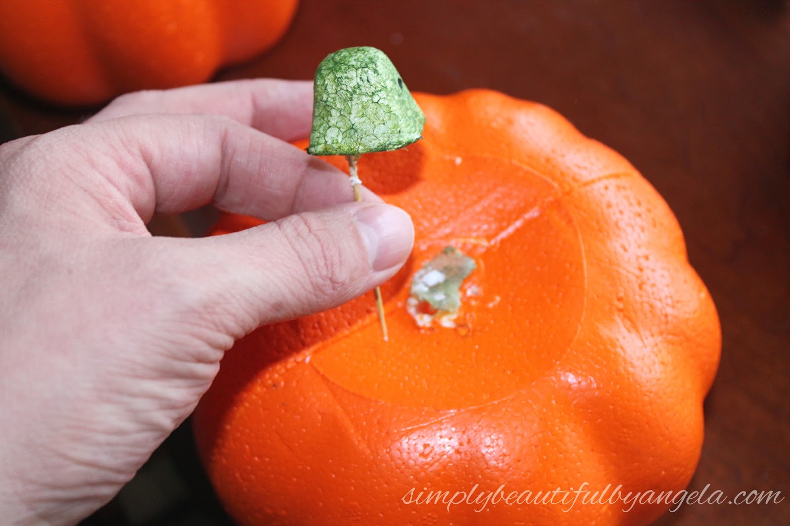 Dollar Store Pumpkins with White Wax and Rub N Buff - DIY Beautify -  Creating Beauty at Home