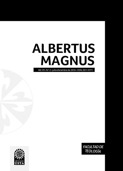 Artículos Revistas Albertus Magnus. Facultad de Teología. Universidad Santo Tomás