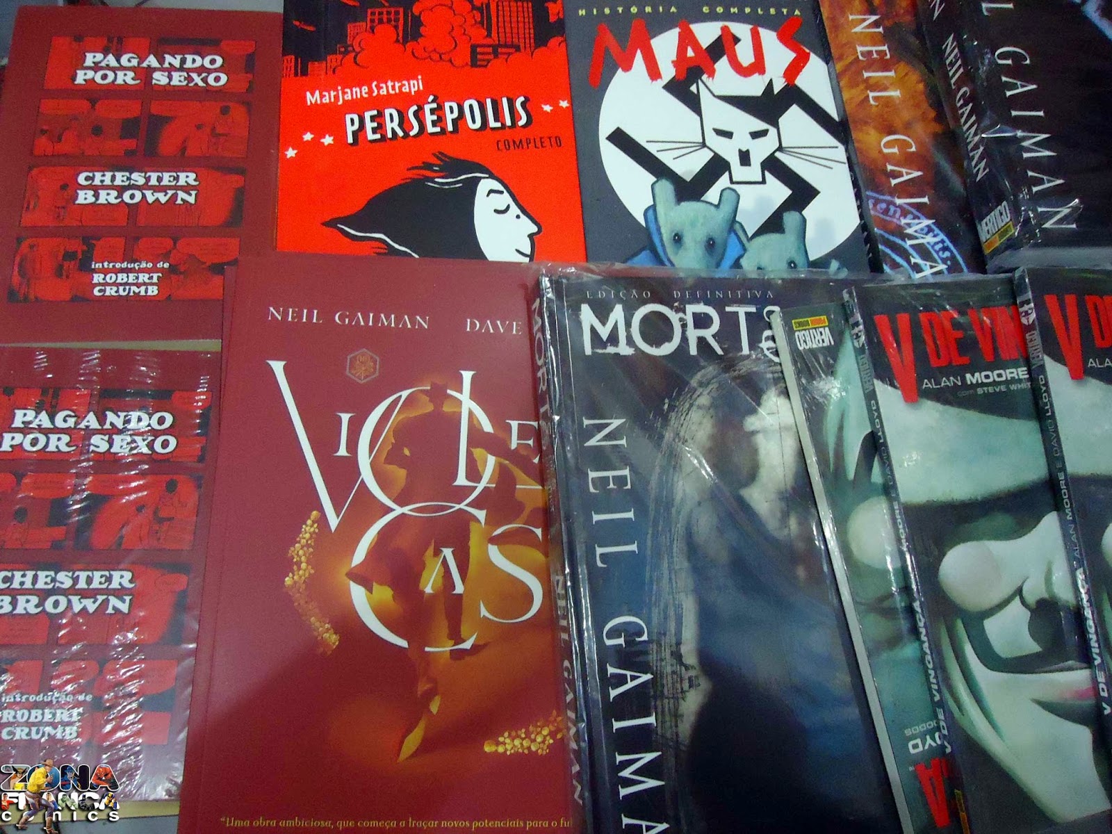 ZONA FRANCA COMICS NEIL GAIMAN / ALAN MOORE / ART SPIEGELMAN / CHESTER