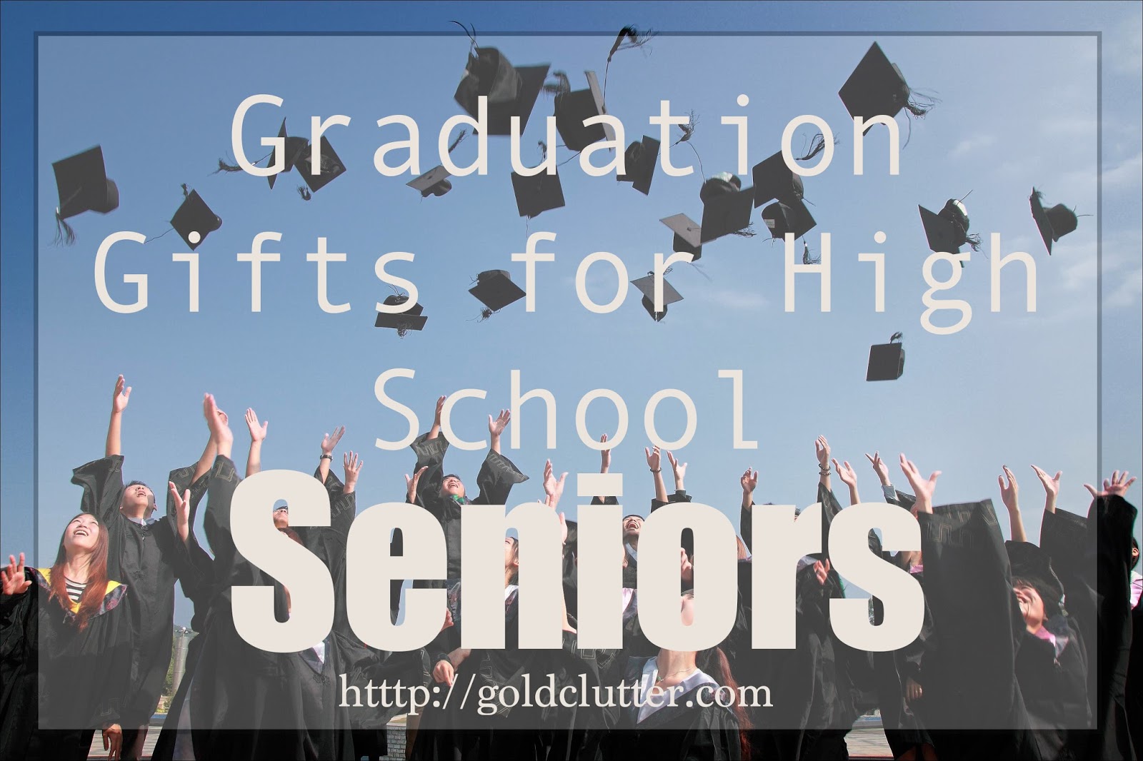 Gold Clutter Graduation Gifts for High School Seniors