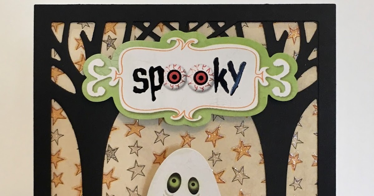 Painted Mountain Cards Wobbly Ghost Halloween Card