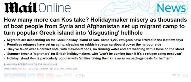 Daily Mail: Οι μετανάστες έχουν μετατρέψει την Κω σε αηδιαστικό κολαστήριο.