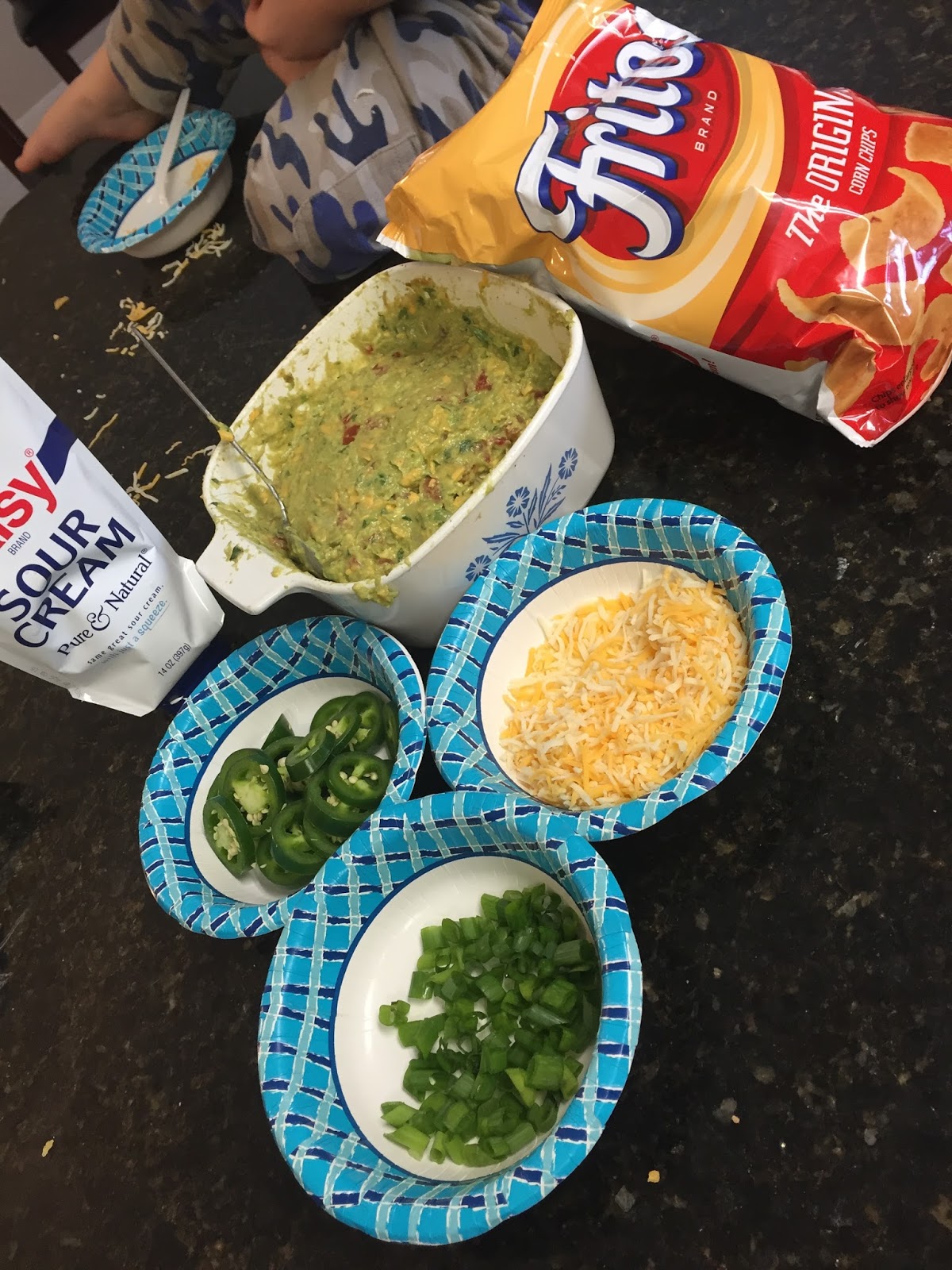 Cooking through Cravings Frito Pie Bar with John's Chili and Cheesy