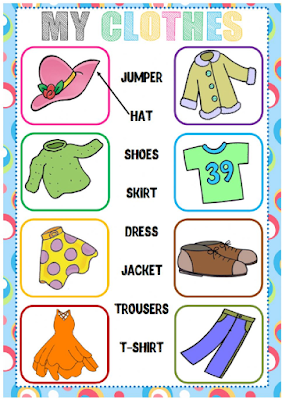 FUN ENGLISH KIDS - INFANT and PRIMARY: LiveWorksheets - Clothes