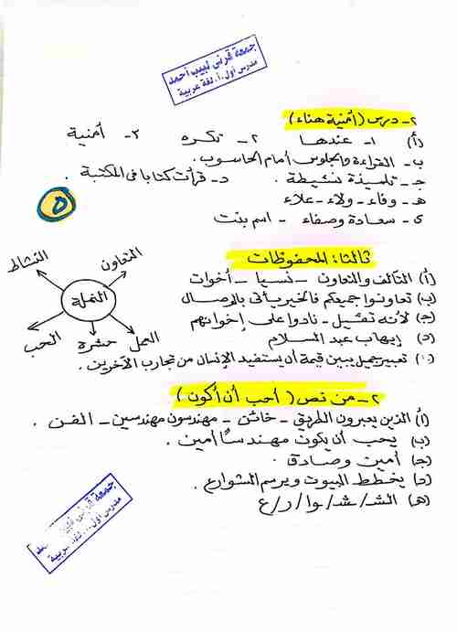 امتحان عربى متوقع للصف الرابع ترم ثانى 2019 - موقع مدرستى امتحان عربى متوقع للصف الرابع ترم ثانى 2019 - موقع مدرستى