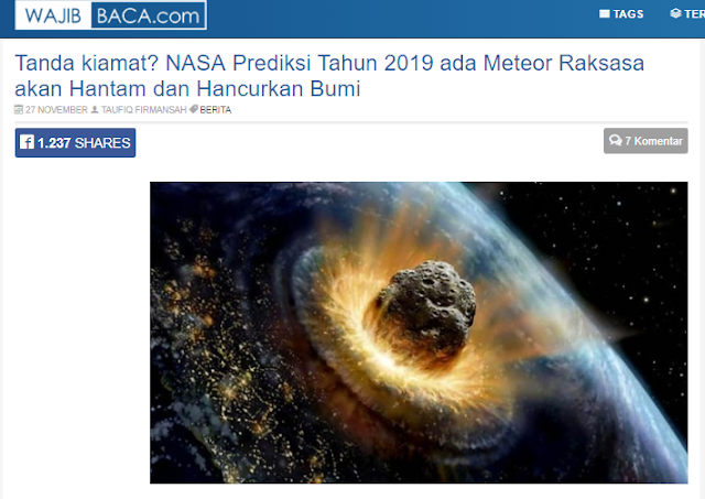 Mereka Non Muslim Saja Meyakini Datangnya Hari Kiamat, Bagaimana Dengan Kita?