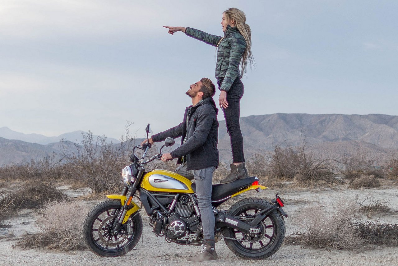 ducati scrambler girl