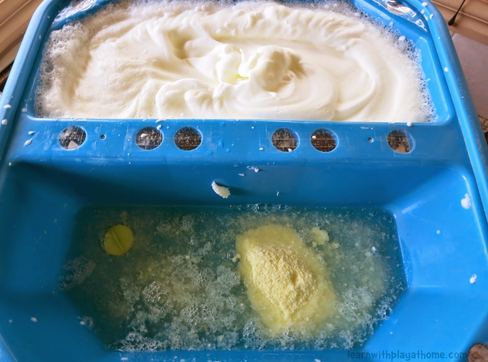 Learn With Play At Home How To Make Rainbow Soap Slime