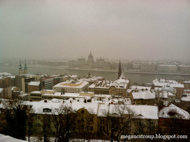 Budapest in the snow on Semi-Charmed Kind of Life