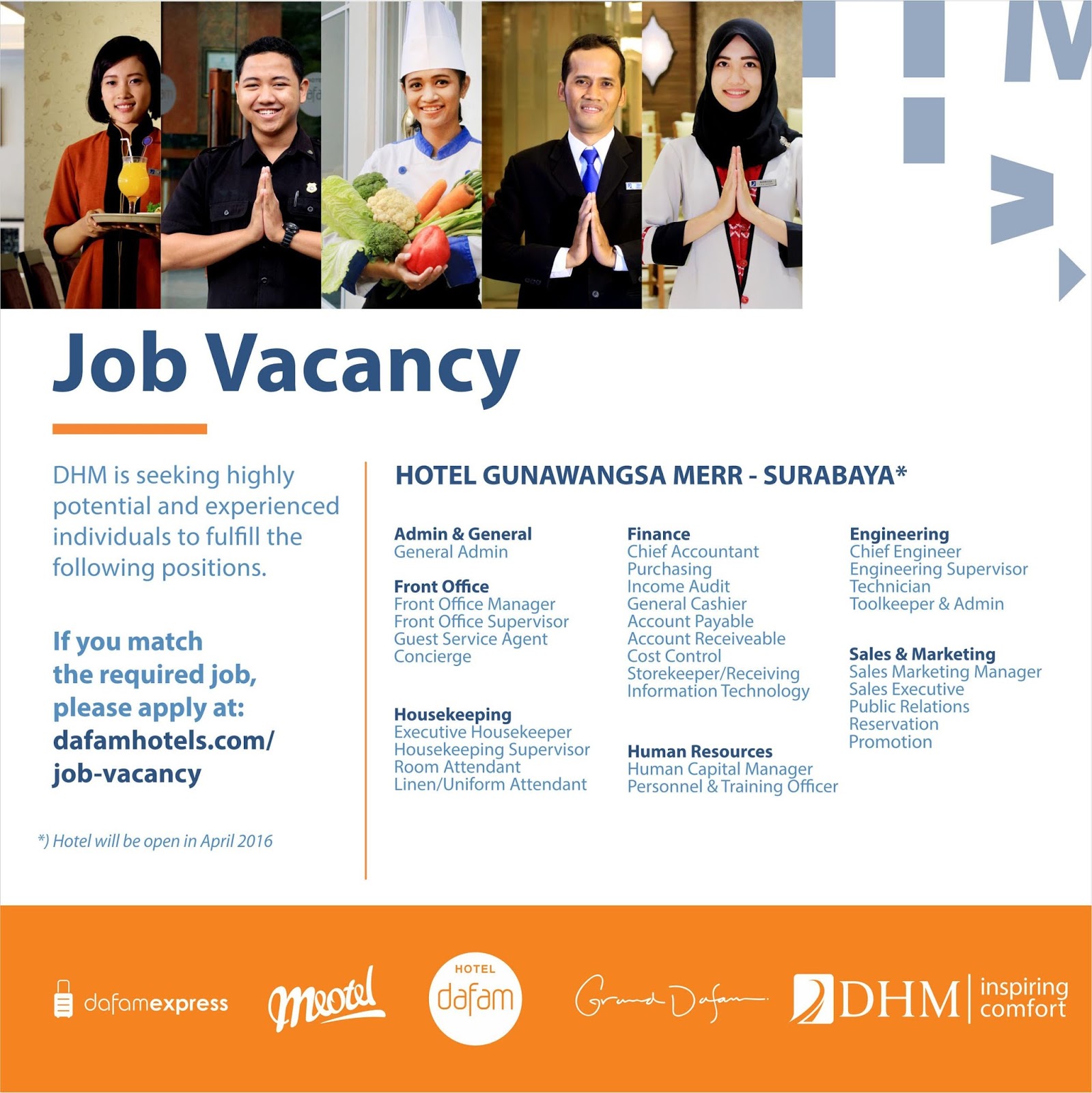 Jobs Vacancy Hotel Gunawangsa Merr Surabaya HHRMA Bali