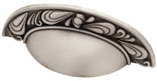 brushed satin pewter cup pull