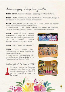 PROGRAMA DE LA FERIA DE BORMUJOS 2018 - 26 DE AGOSTO