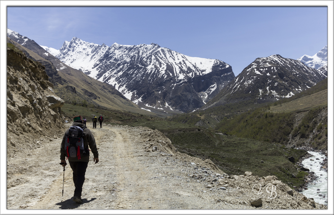 Start of the trek from Chitkul , Kinnaur