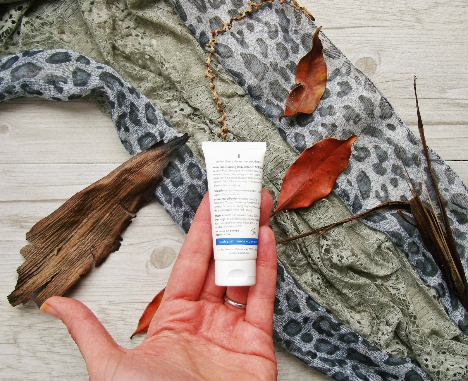 asap moisturiser spf 50