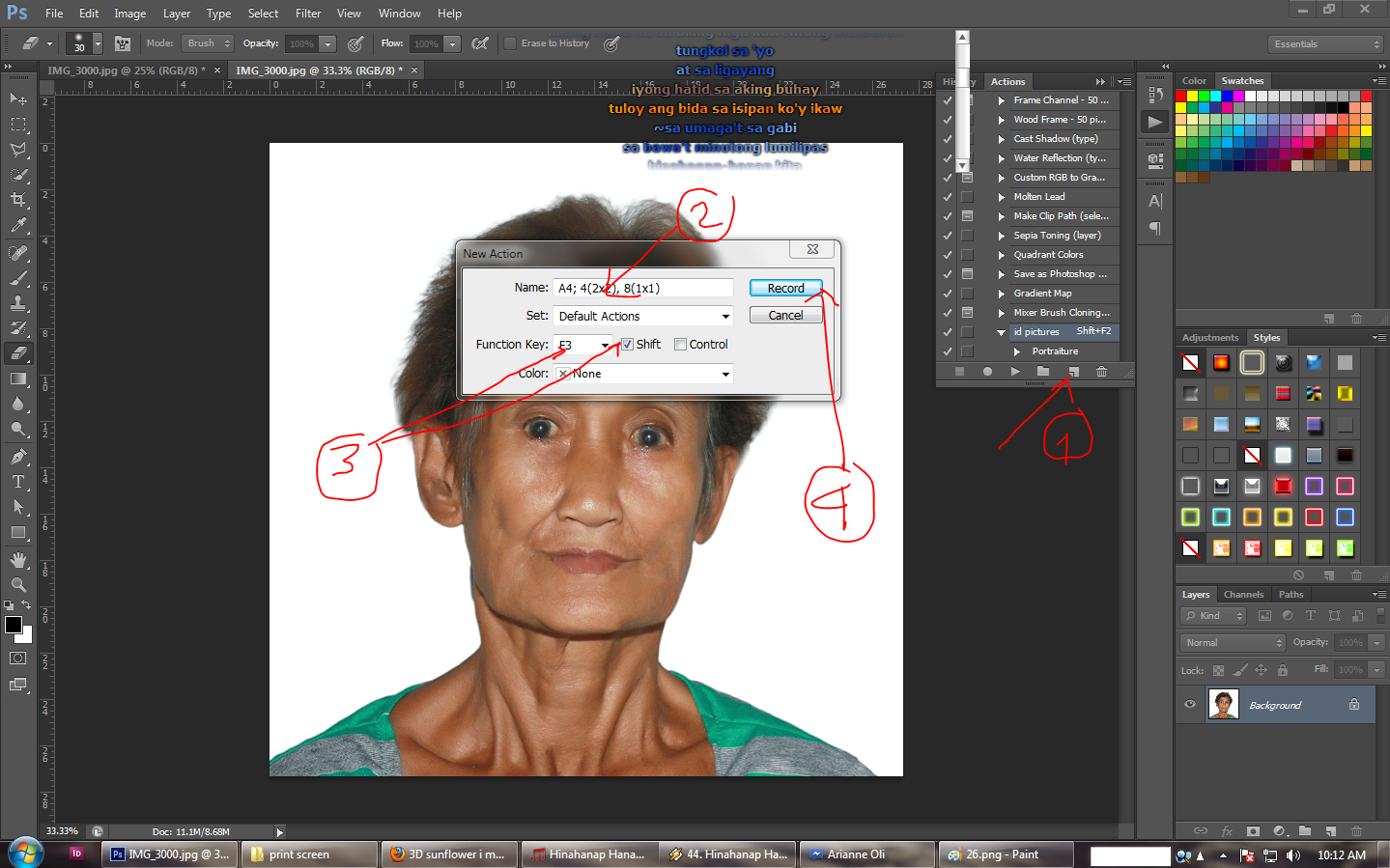 How To Make An Id Picture 2x2 1x1 In Adobe Photoshop Cs 6 For For
