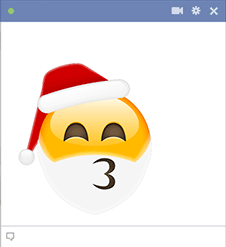 Kissing Santa Emoji Image