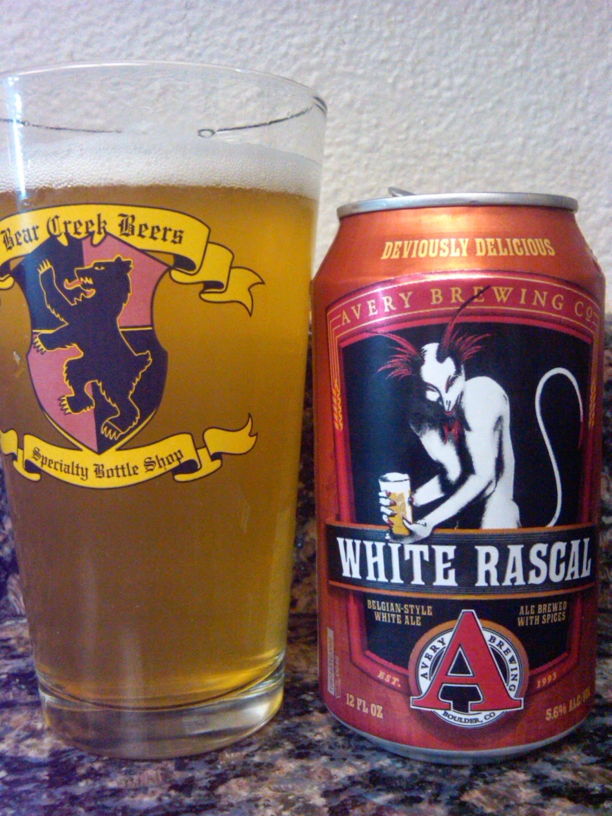 365 Days Of Beer Avery White Rascal Belgian White Ale