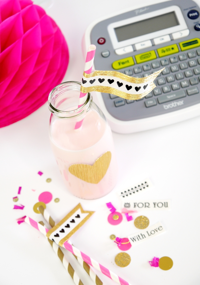 Pink & Gold DIY Birthday Party Decor - BirdsParty.com