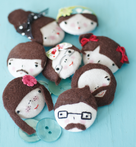 Stitch Craft Create Blog Free Project Embroidered Button Faces