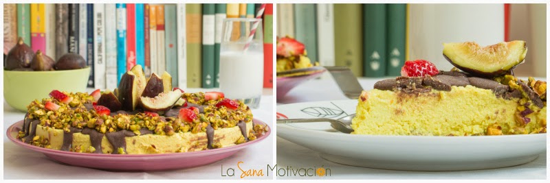 Tarta higos naranja y chocolate