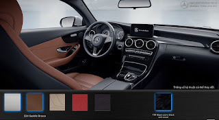 Màu nội thất Mercedes C300 Coupe 2019 Nội thất Mercedes C300 Coupe 2019 màu Nâu Saddle 224