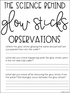 The Science Behind Glow Sticks | Hillary's Teaching Adventures