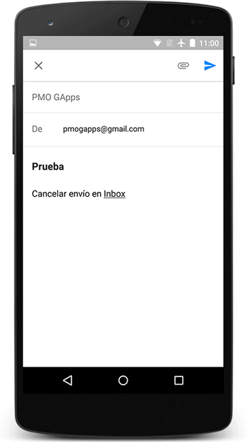Deshacer el envío de correos