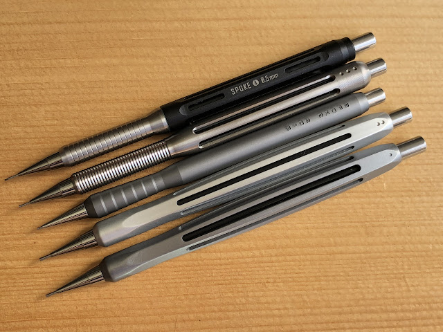 Spoke mechanical pencils 4 to 1