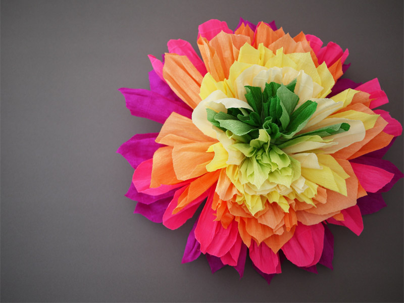 DIY Crepe Paper Flowers